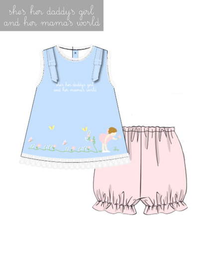 Daddy's Girl Mama's World Shorts Set (June ETA)