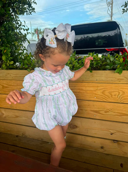 Smocked Daddy's Girl Bubble