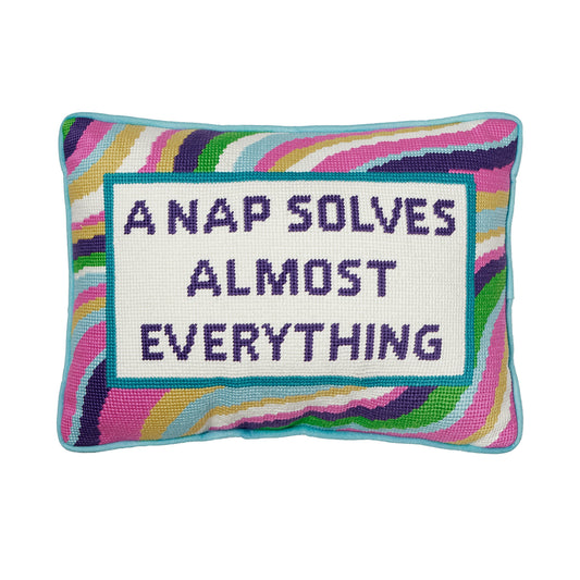 It's Nap Time Needlepoint Pillow