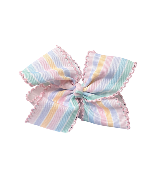 4" Pastel Stripe Bow