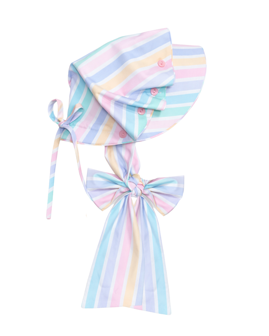 Pastel Stripe Bonnet