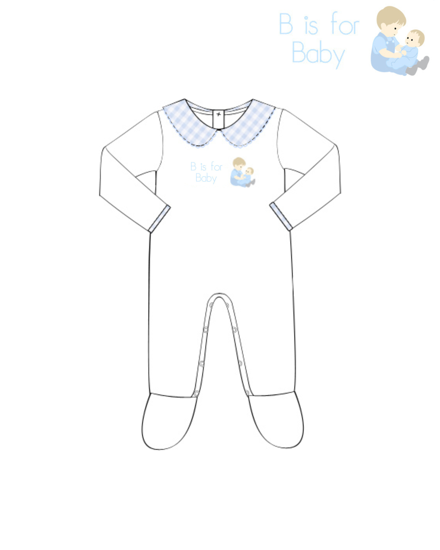 Boys B is for Baby Footie