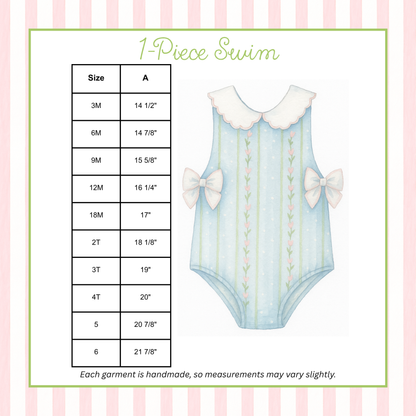 Spring Petals One-Piece Swimsuit (Jan. ETA)