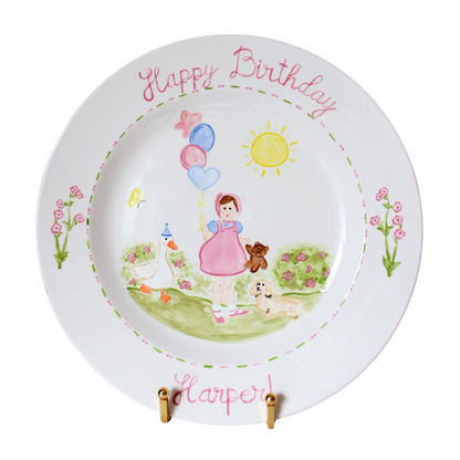 Painted Birthday Plate