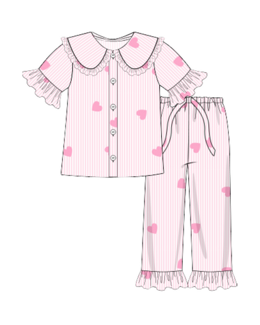 Mom Match Heart PJs