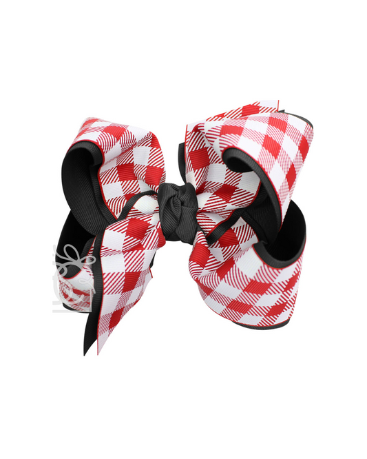 Game Day Buffalo Plaid Bow
