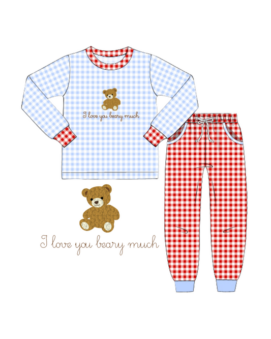 I Love You Beary Much Jogger Set